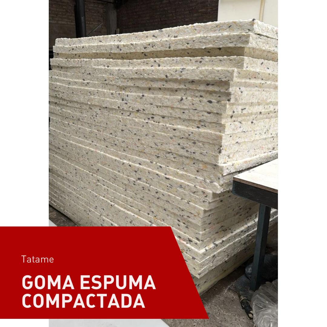 TATAMI GOMA ESPUMA COMPACTADA de 1m x 2m x 50mm